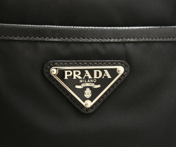 11651850 8 Prada Nylon Leather Tote Bag Shoulder Black