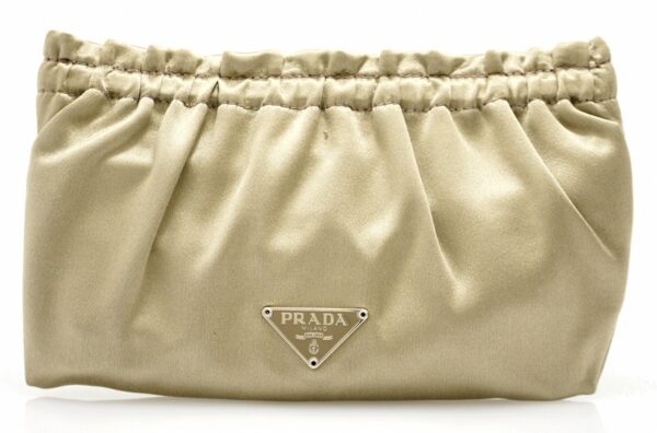 11651868 Prada Pouch Silk Argilla Champagne