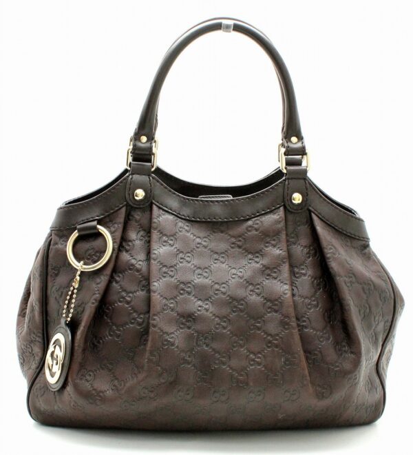 11660223 Gucci Sookie Guccisima Shoulder Bag Brown