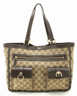 11660414 MCM Tote Bag Leather Brown