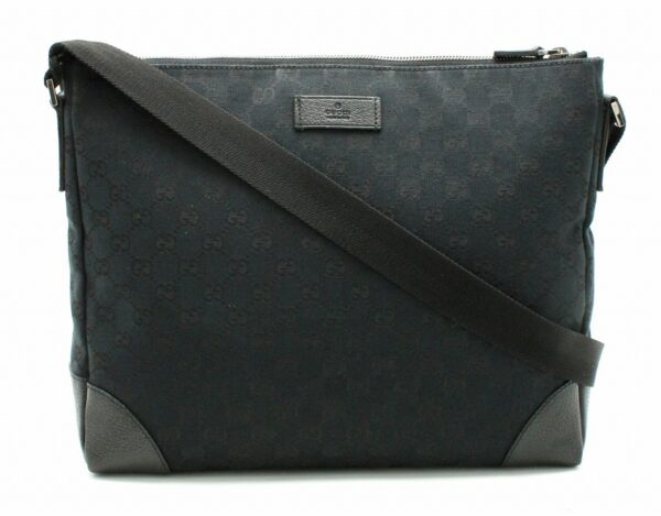 11660433 Gucci GG Supreme Shoulder Bag Black