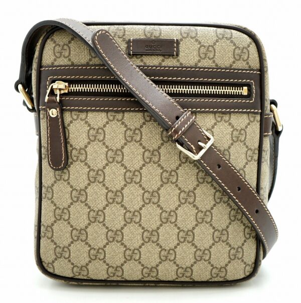 11660526 Gucci GG Supreme Shoulder Bag Khaki