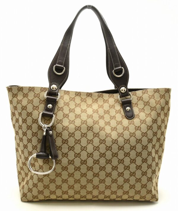 11660656 Gucci GG Horsebit Handbag Beige