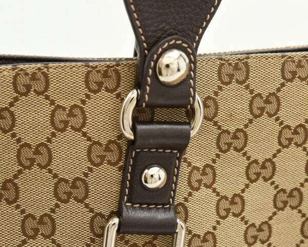 11660656 6 Gucci GG Horsebit Handbag Beige