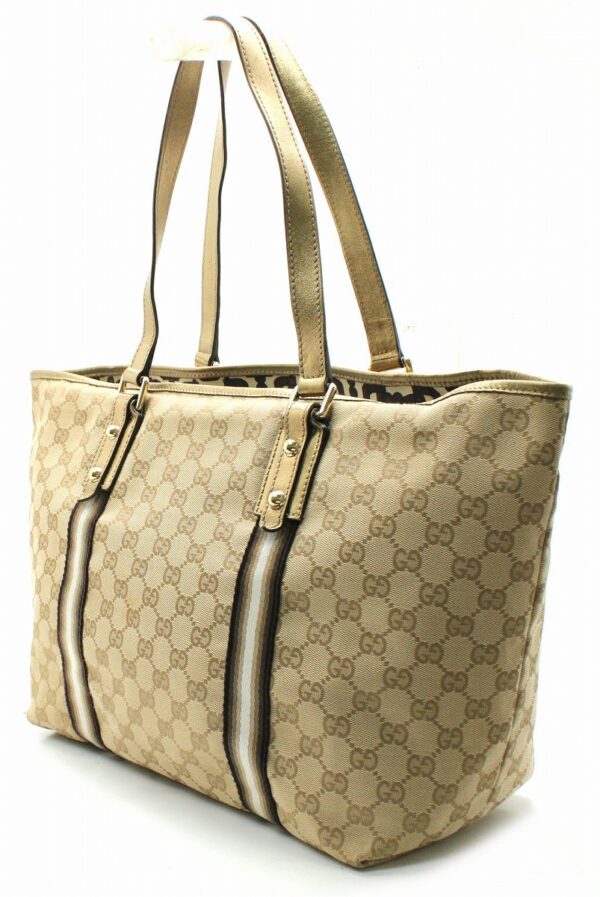 11660764 1 Gucci GG Canvas Heart Tote Bag Khaki