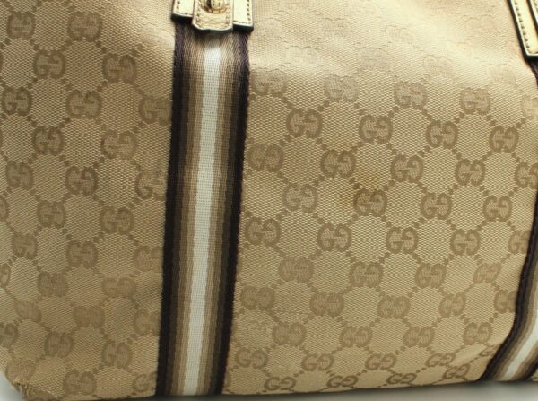 11660764 7 Gucci GG Canvas Heart Tote Bag Khaki