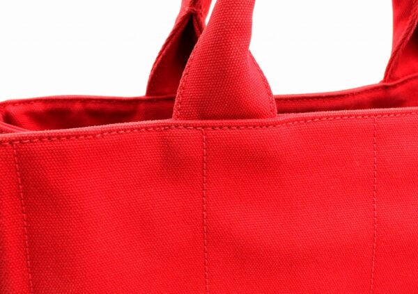 11660783 6 Prada Canapa Bijou 2WAY Shoulder Bag Tote Denim Red