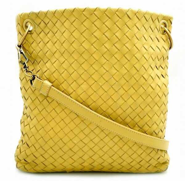 11660938 Bottega Veneta Intrecciato Handbag Tote Bag Leather Smoky Yellow