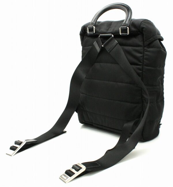 11660969 1 Prada Backpack Rucksack Shoulder Bag Nylon Leather Black