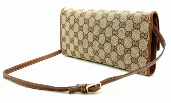 11661070 1 Gucci GG Canvas Bamboo 2WAY Bag Beige