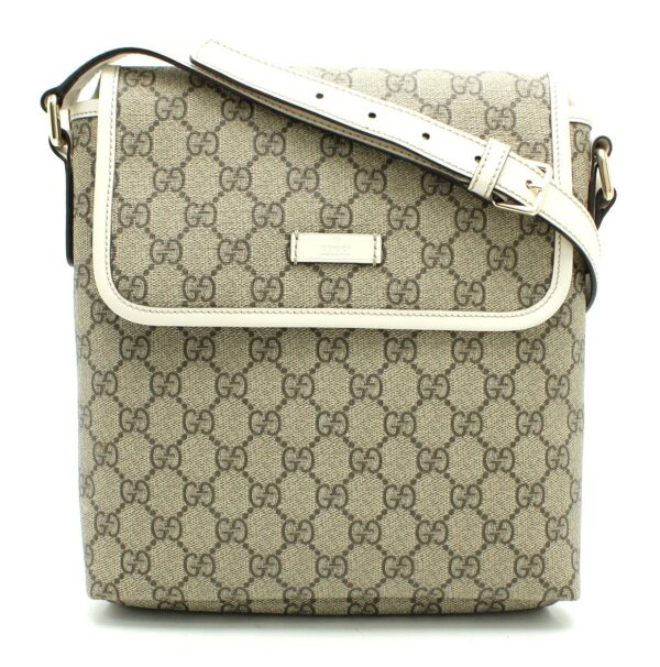 11661597 Gucci GG Supreme Shoulder Bag Beige