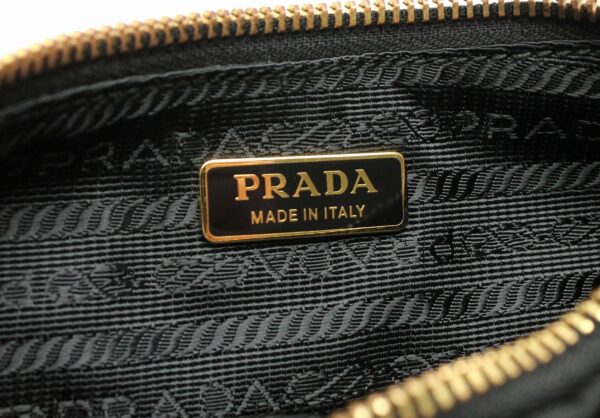 11661610 8 Prada Nylon Accessory Pouch Handbag Black