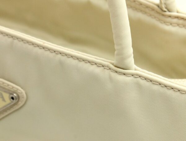 11661791 6 Prada Nylon Shoulder Bag Tote Ivory