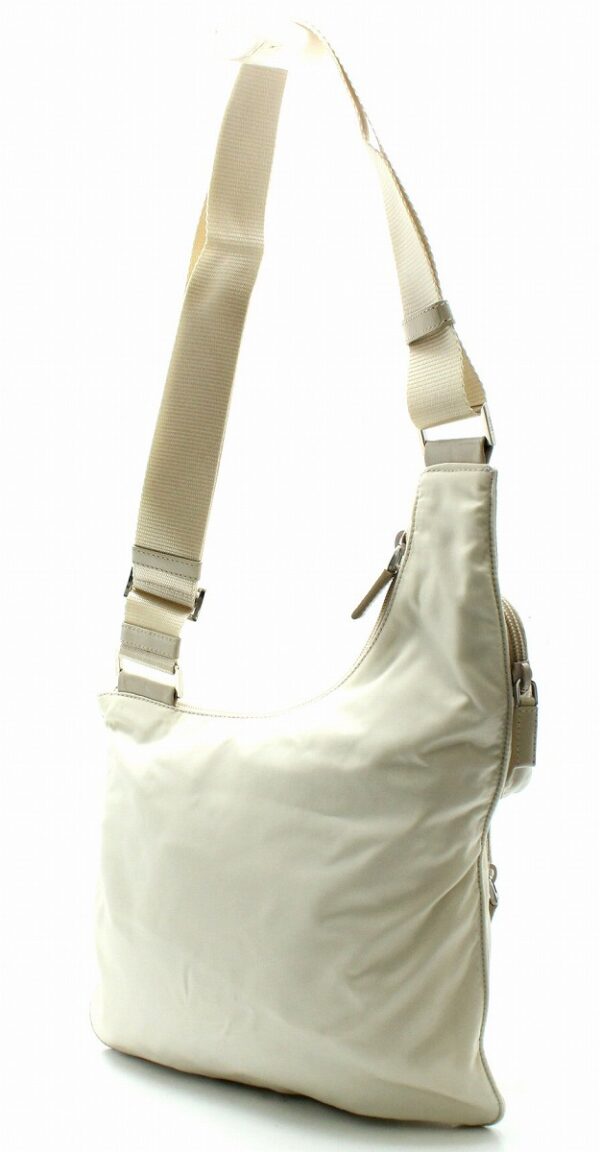 11661793 1 Prada Nylon Shoulder Bag Crossbody Cream Beige