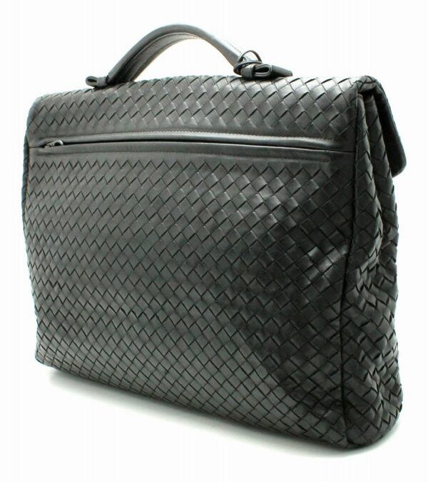 11662009 1 Bottega Veneta Intrecciato Briefcase Black