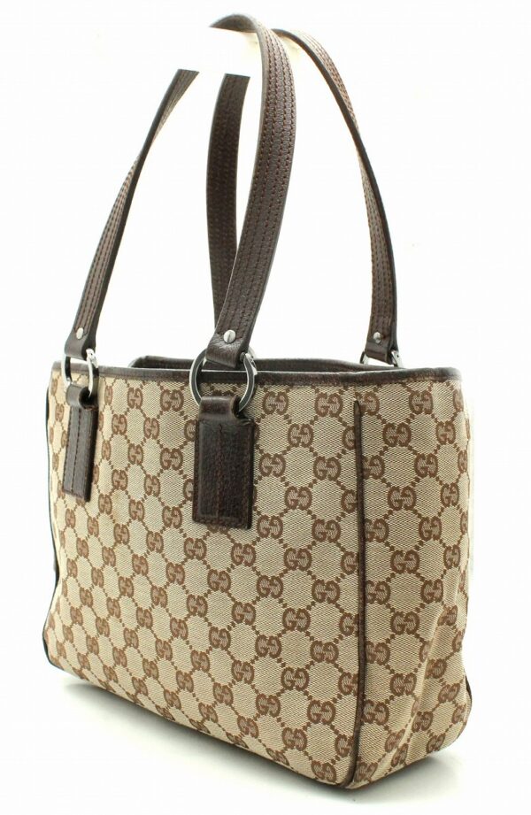 11662133 1 Gucci GG Canvas Mini Tote Bag Khaki