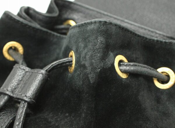 11662165 5 Gucci Bamboo Rucksack Suede Black