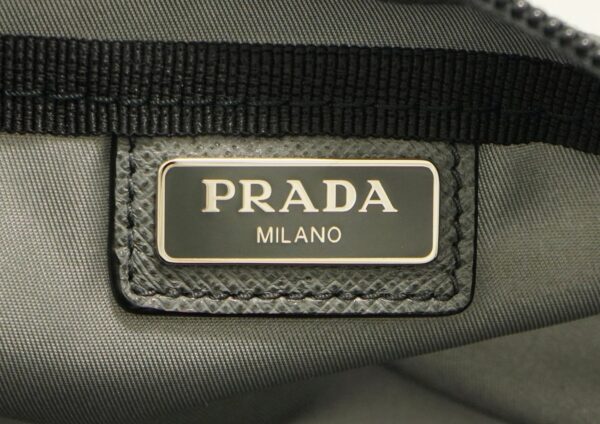 11662172 7 Prada Nylon Pouch Cosmetic Pouch Ardesia Gray Silver