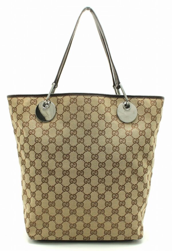 11662284 Gucci GG Canvas Tote Bag Khaki