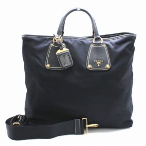 11662318 Burberry Leather Tote Bag Black