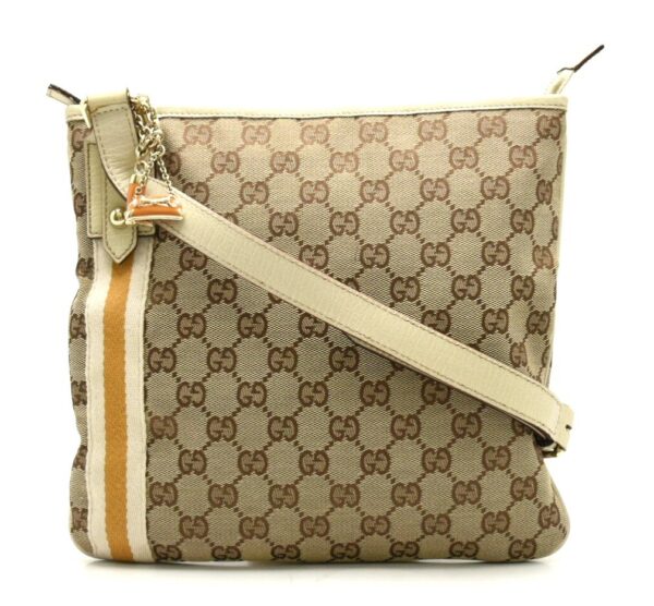 11662382 Gucci GG Sherry Line Shoulder Bag Ivory