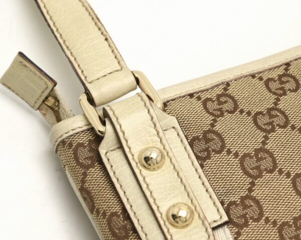 11662382 6 Gucci GG Sherry Line Shoulder Bag Ivory