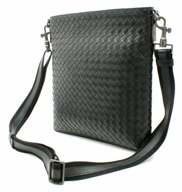 11662462 1 Bottega Veneta Intrecciato Shoulder Bag Crossbody Leather Black