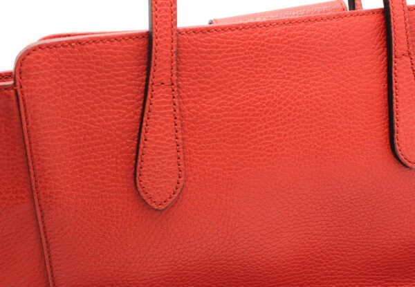 11670159 6 Gucci Swing Leather Tote Bag Red