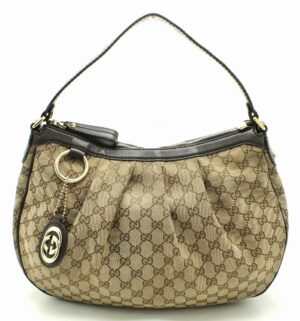 11670188 Gucci Sherry Line Shoulder Bag Black