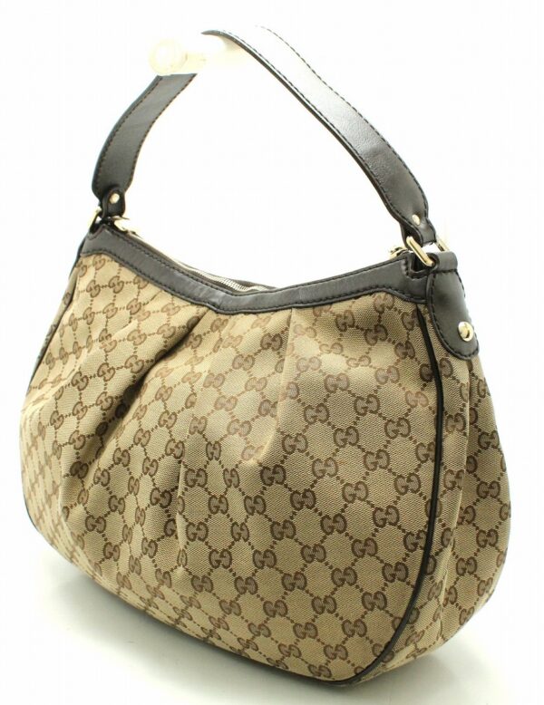 11670188 1 Gucci GG Canvas Sookie Shoulder Bag Khaki