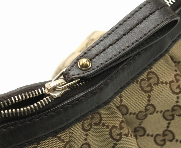 11670188 5 Gucci GG Canvas Sookie Shoulder Bag Khaki