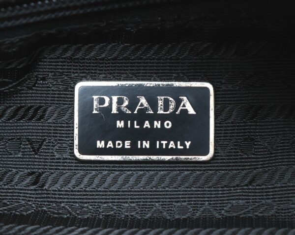 11670398 8 Prada Tote Bag Shoulder Bag Nylon Charcoal Gray