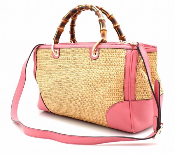 11670694 1 Gucci Bamboo Shopper Tote Pink