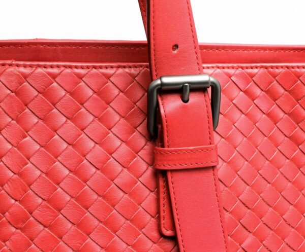 11670755 6 Bottega Veneta Intrecciato Tote Bag Shoulder Tote Leather Red