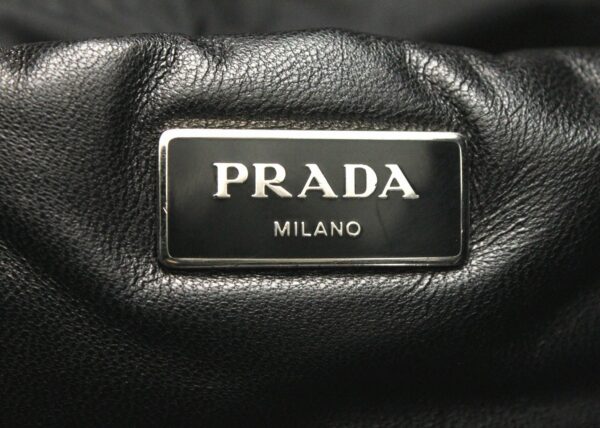 11670911 8 Prada 2WAY Leather Tote Bag Shoulder Bag Nappa Bomber Black