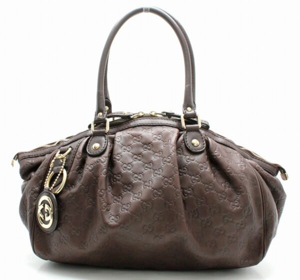 11670941 Gucci Sookie Guccisima Handbag Brown