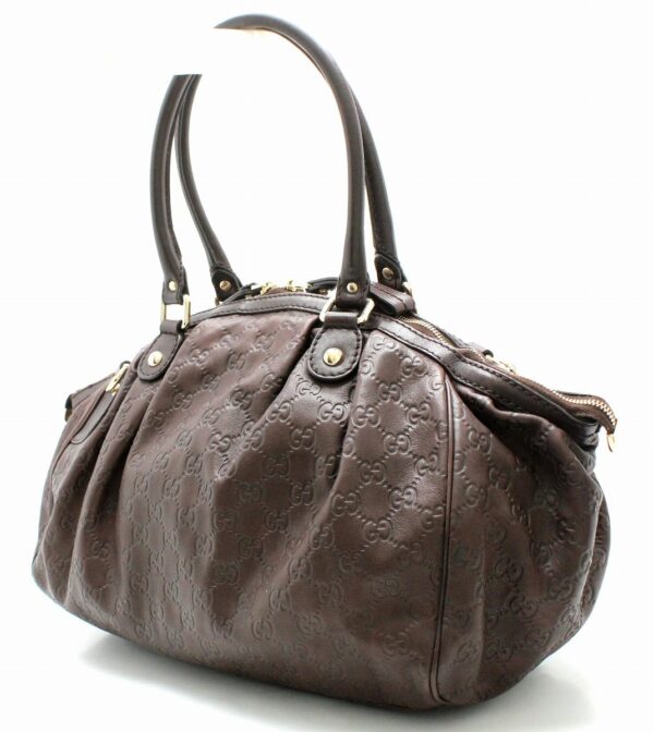 11670941 1 Gucci Sookie Guccisima Handbag Brown