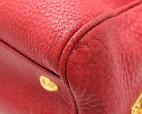 11670949 2 Prada Handbag 2WAY Shoulder Bag Bag Leather Red