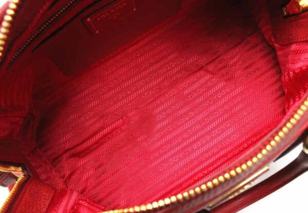 11670949 4 Prada Handbag 2WAY Shoulder Bag Bag Leather Red