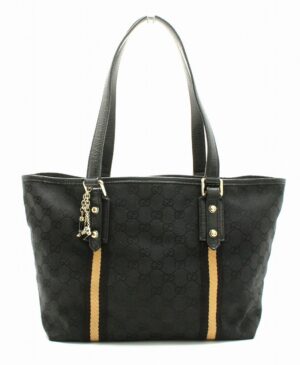 11670987 Burberry Handbag Leather Canvas Black Nova Check