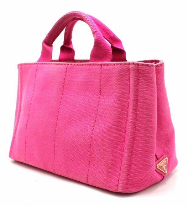 11671184 1 Prada Canapa Mini Tote Bag Handbag Canvas Pink