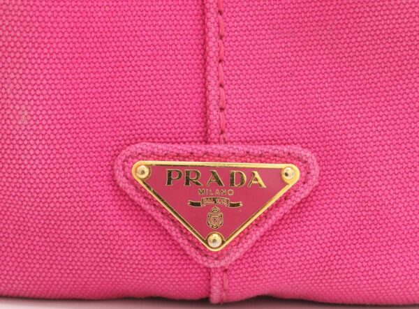 11671184 8 Prada Canapa Mini Tote Bag Handbag Canvas Pink