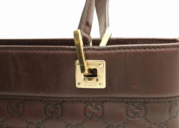 11671185 6 Gucci Guccisima Horsebit Tote Bag Brown