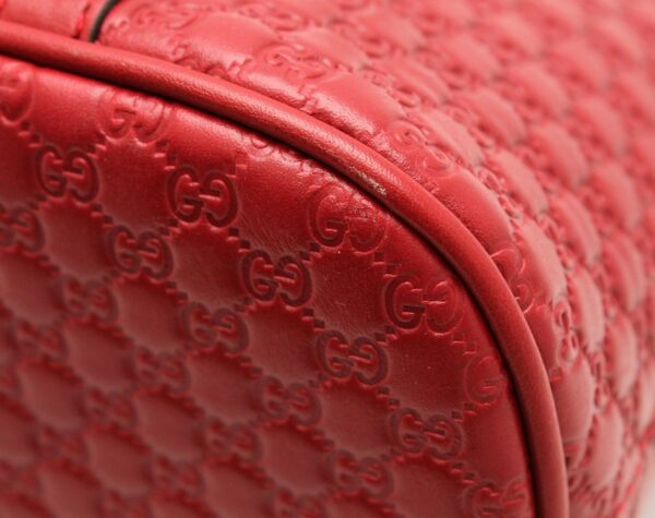 11671213 2 Gucci Micro Guccisima Handbag Red