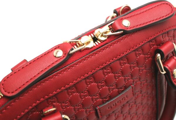 11671213 5 Gucci Micro Guccisima Handbag Red