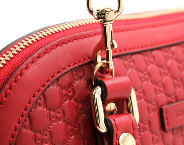 11671213 6 Gucci Micro Guccisima Handbag Red