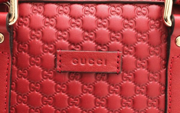 11671213 8 Gucci Micro Guccisima Handbag Red