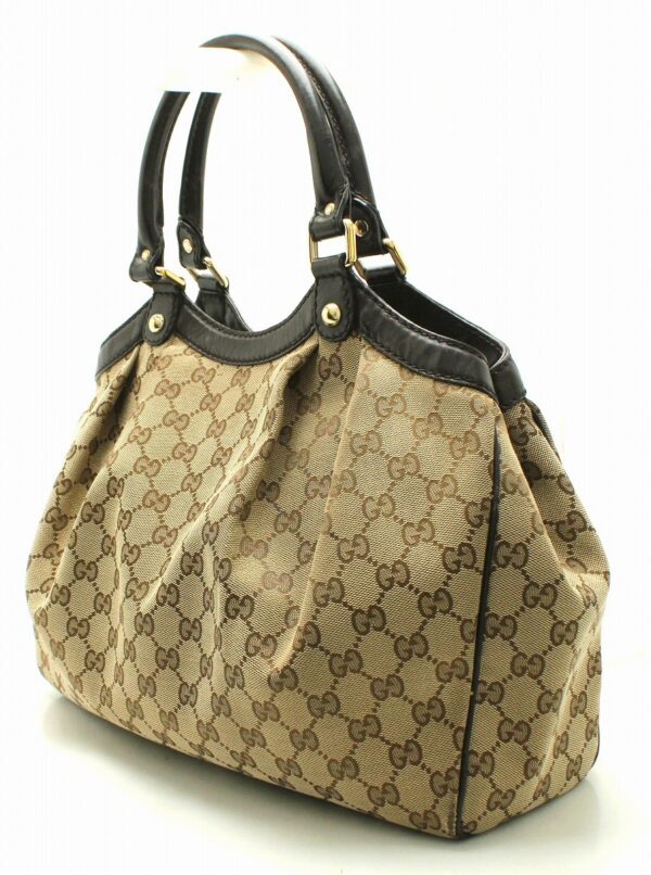 11671267 1 Gucci GG Canvas Sookie Handbag Beige