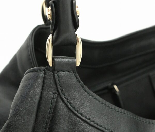 11671280 6 Gucci Sookie Leather Handbag Black