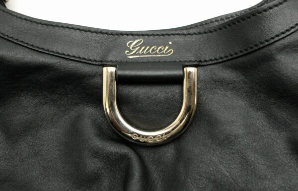 11671280 8 Gucci Sookie Leather Handbag Black